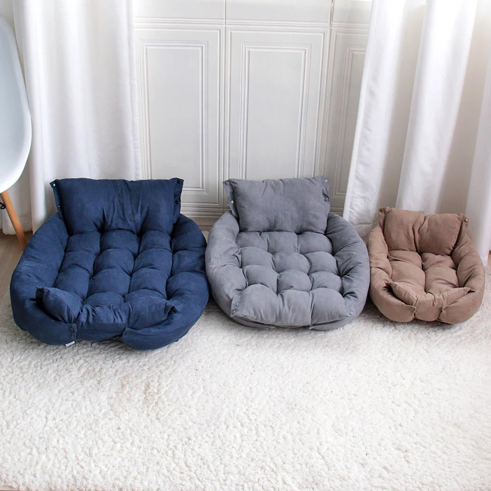 3-in-1 Warm Dog Bed & Sofa – Multifunctional Pet Cushion for Dogs & Cats (Small to Large Breeds)