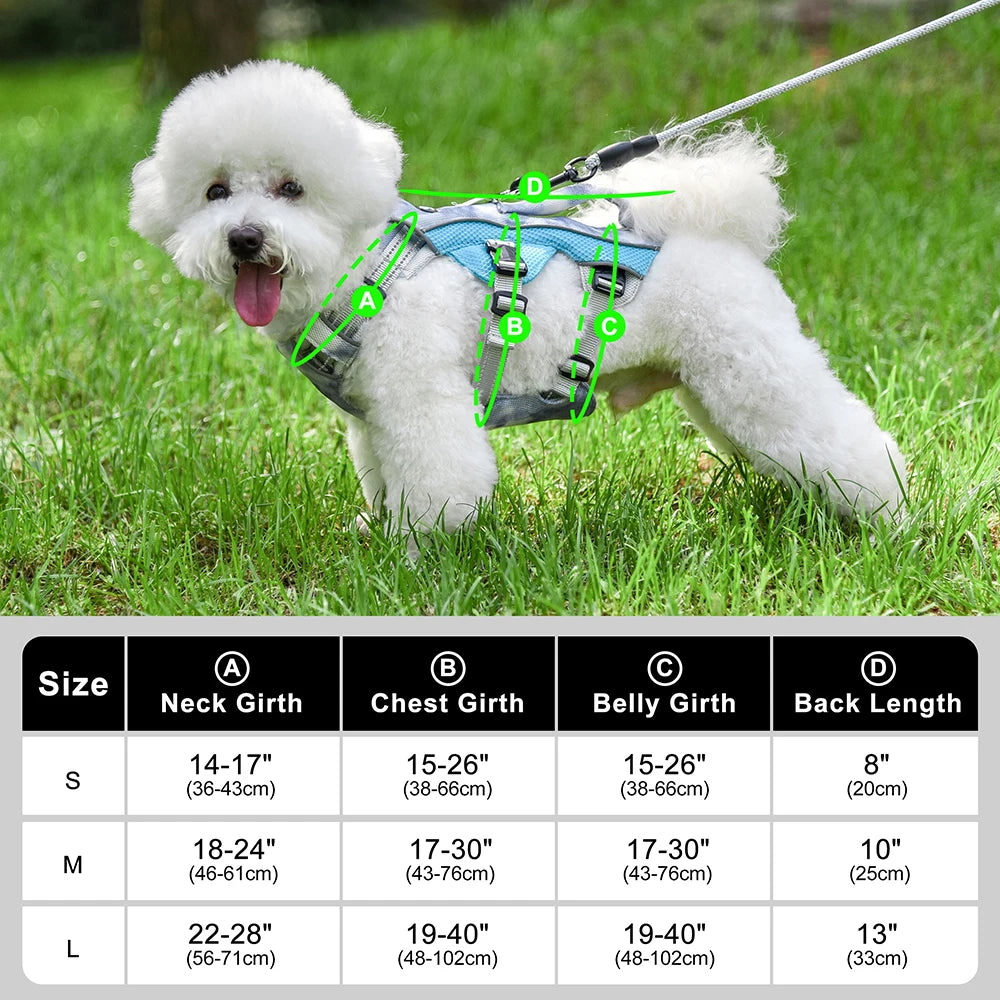 Summer Ice Cooling Dog Harness Vest Reflective Pet Harness Clothes for Small Medium Large Dogs Outdoor Pet Cool Down Jackets
