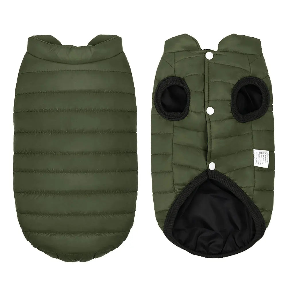 Warm Pet Dog Vest Clothes – Autumn &amp; Winter Jacket for Small Medium Dogs & Cats