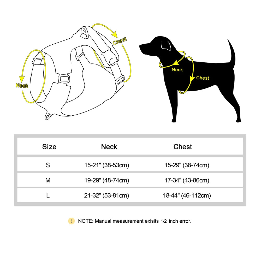 No Pull Nylon Mesh Dog Harness Breathable Pet Harnesses Vest For Medium Large Dogs Reflective Dog Chest Strap French Bulldog