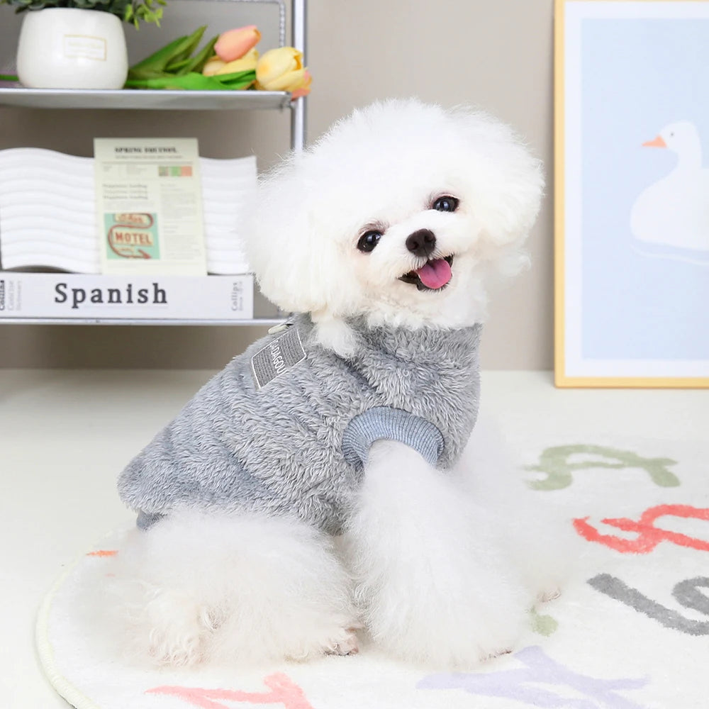 Warm Fur Dog Clothes – Soft Fleece Puppy Winter Sweater Jacket Coat for Small Dogs Chihuahua Yorkie