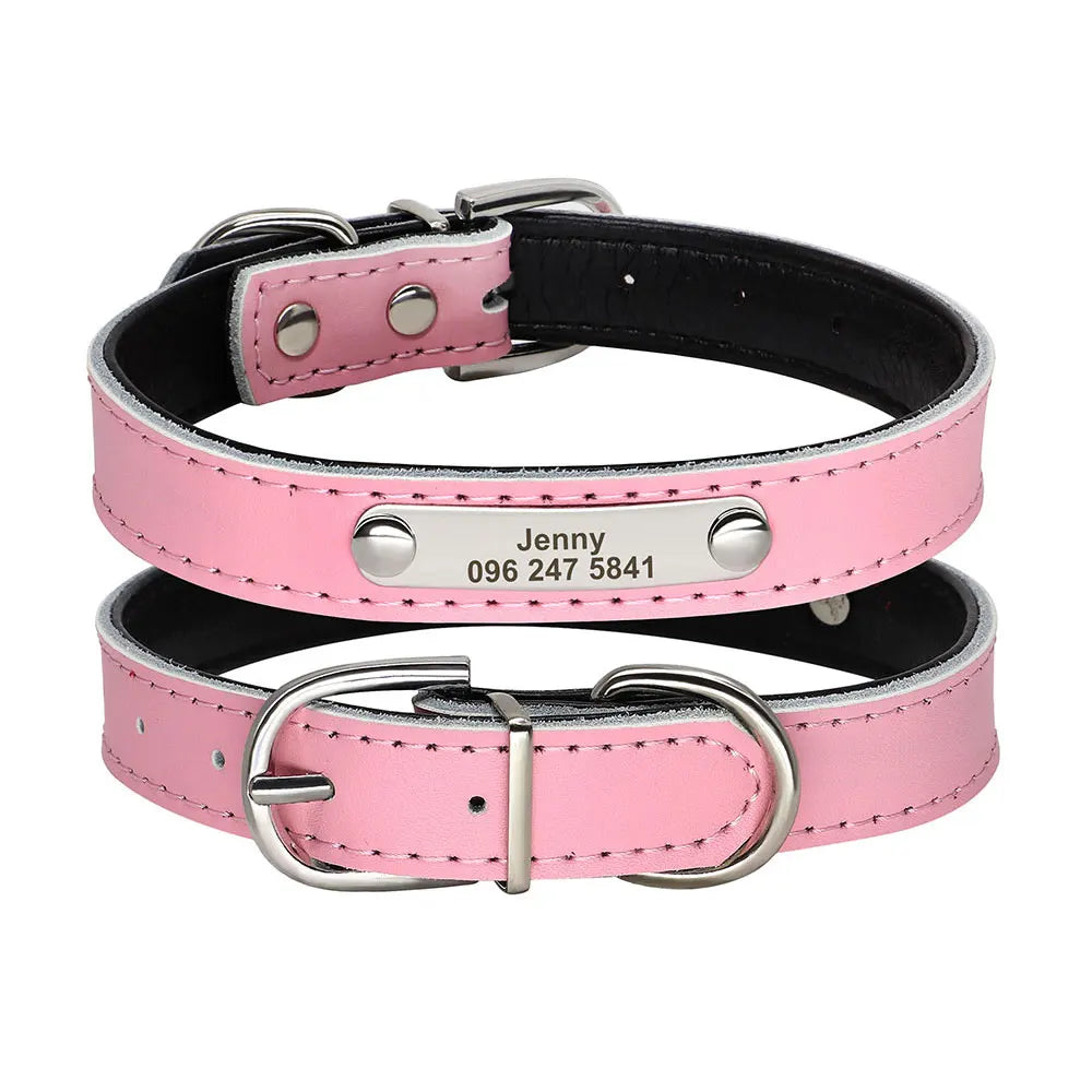 Cool Spiked Studded Leather Dog Collar – Durable Strong Collar for Medium & Large Dogs (Pitbull, Bulldog, Boxer)