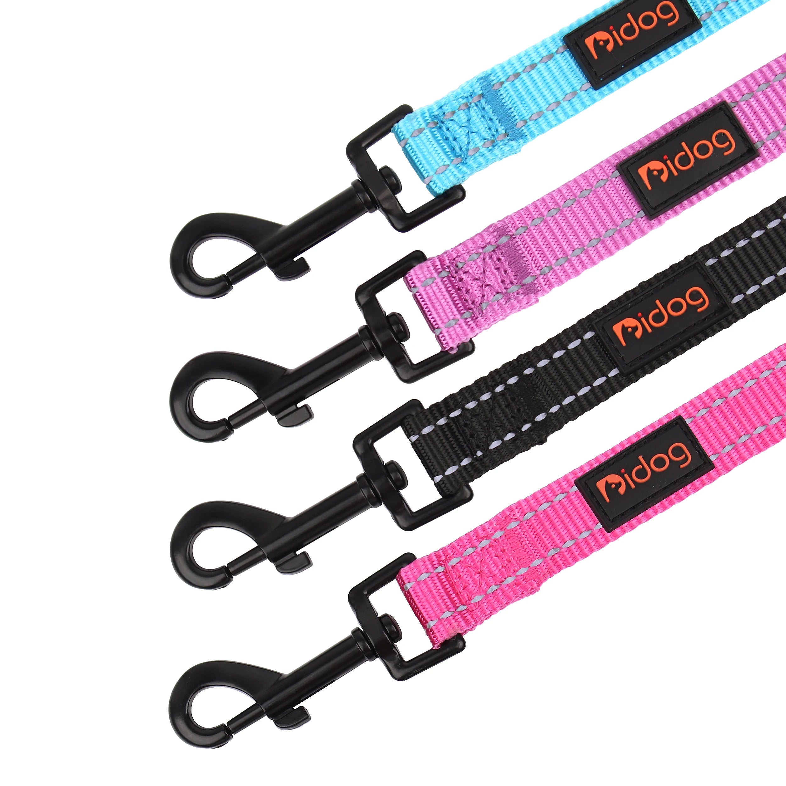 5ft Double Handle Nylon Padded Dog Leash – Reflective Training & Walking Lead for Medium Large Dogs