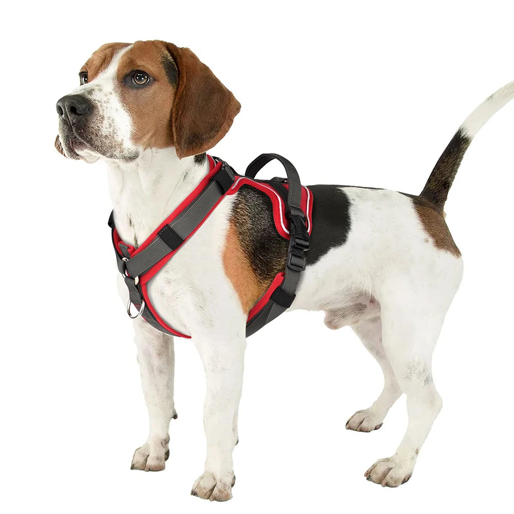 Adjustable Dog Harness Vest Mesh Nylon Pet Vest No Pull Reflective Harness for Small Medium Large Dogs With Handle Pitbull Pug