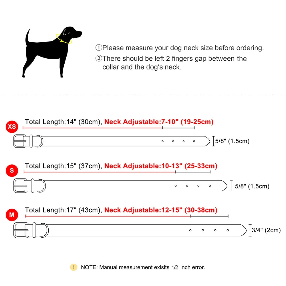 Custom Engraved Dog Collar – Personalized Puppy & Cat Collar with Nameplate – Adjustable for Small to Medium Dogs & Cats – Chihuahua, Pug, Yorkie