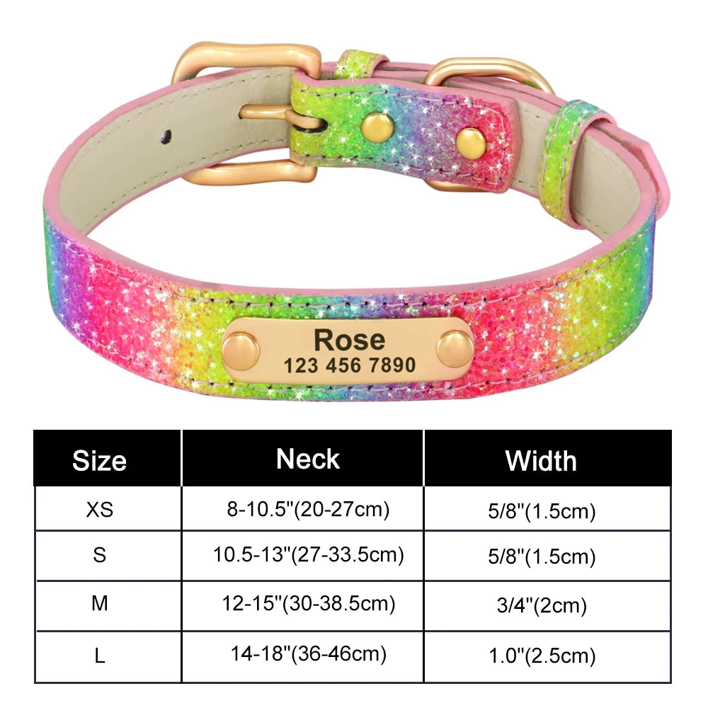 ✨ Personalized Bling Dog Collar – Sparkle, Style & Safety ✨