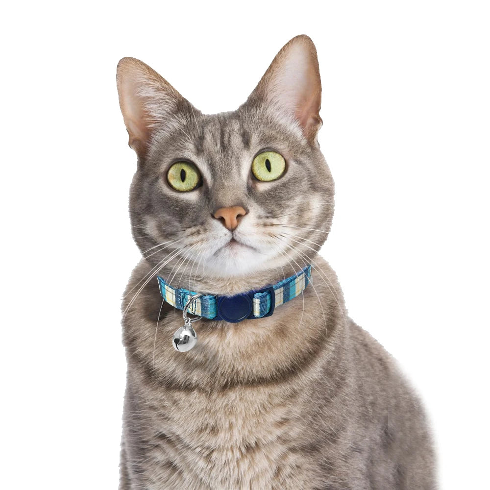 Cute Fruit Print Cat Collar with Bell – Adjustable Quick Release Safety Collar for Cats & Kittens