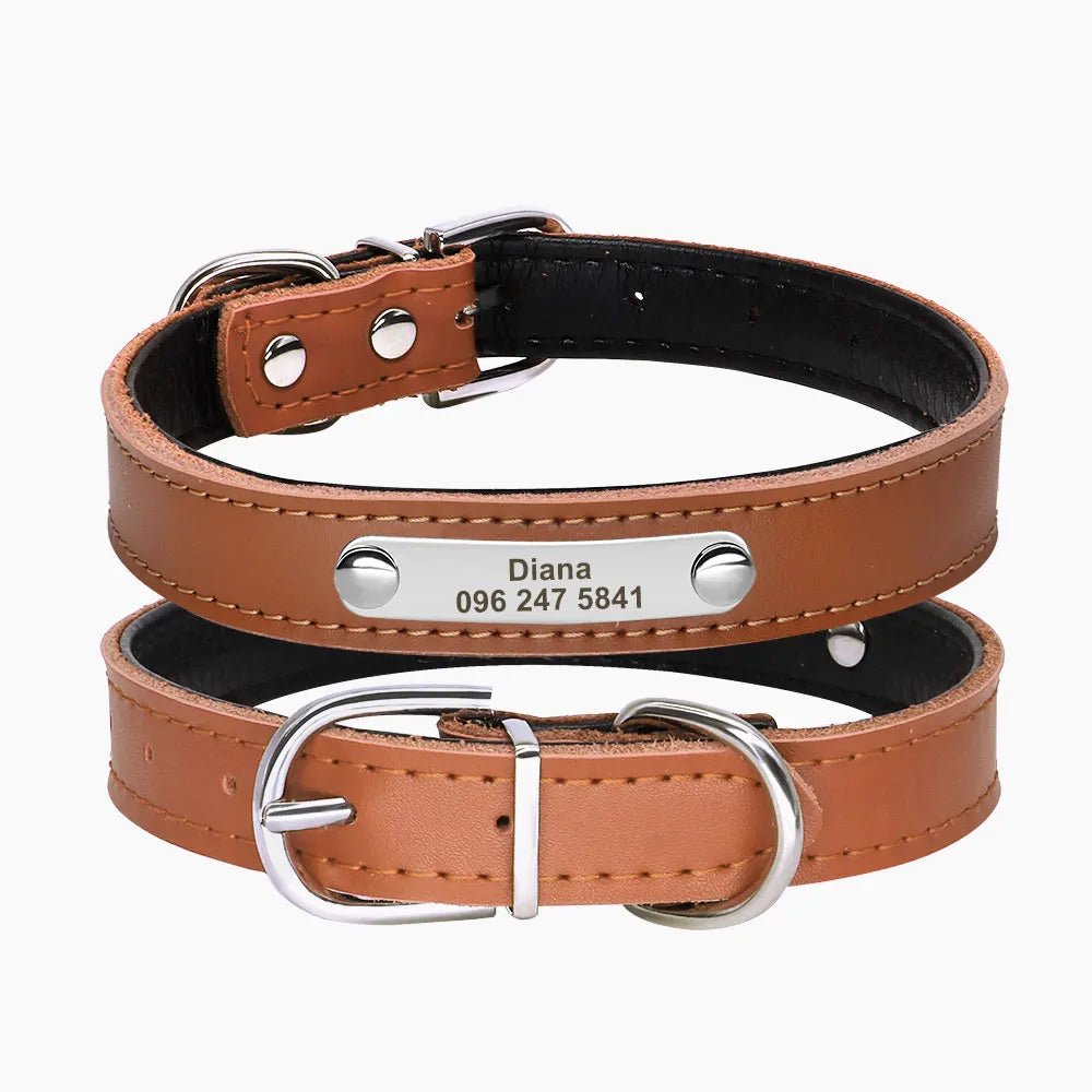Cool Spiked Studded Leather Dog Collar – Durable Strong Collar for Medium & Large Dogs (Pitbull, Bulldog, Boxer)