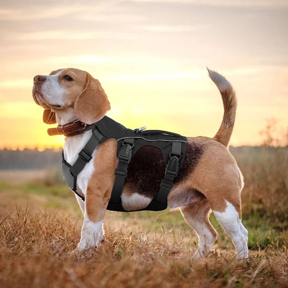 No Pull Dog Harness Reflective Waterproof Pet Harness Vest With Handle for Small Medium Large Dogs Walking Training Chest Straps