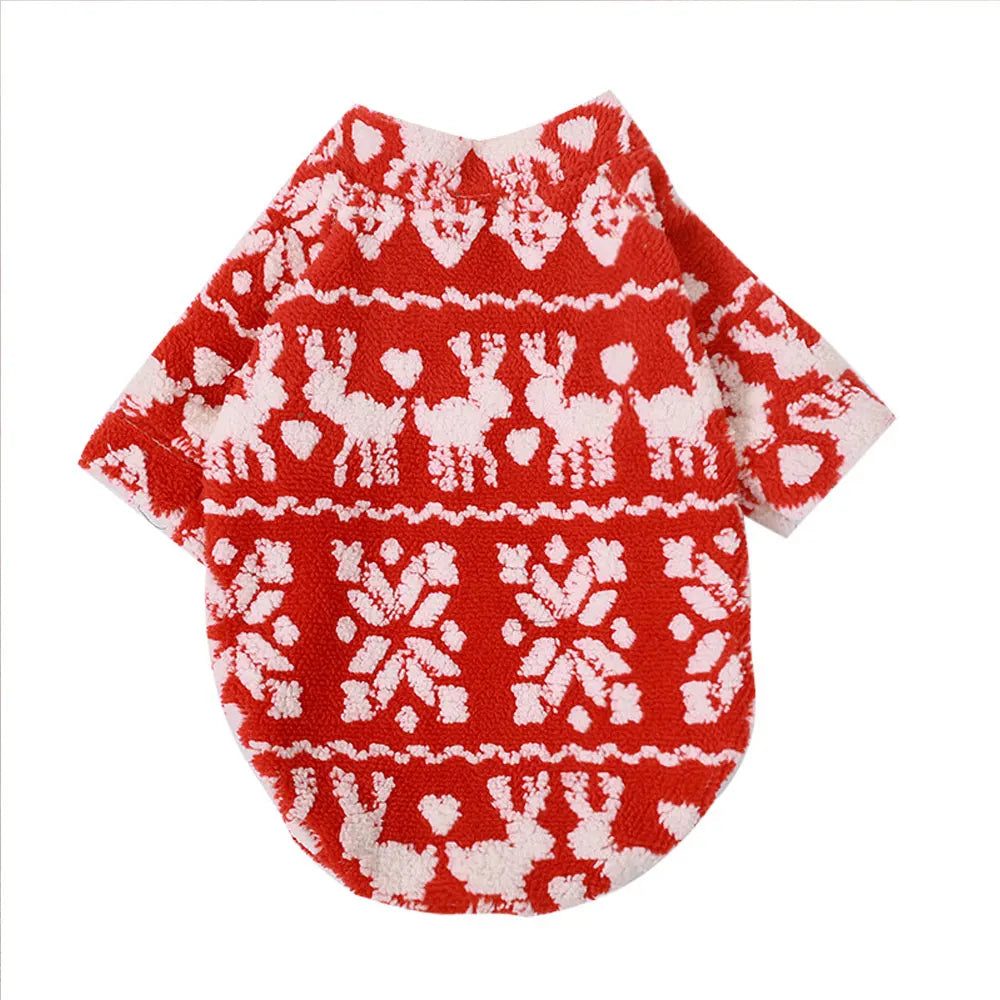 Christmas Dog Clothes – Soft Fleece Vest for Dogs & Cats