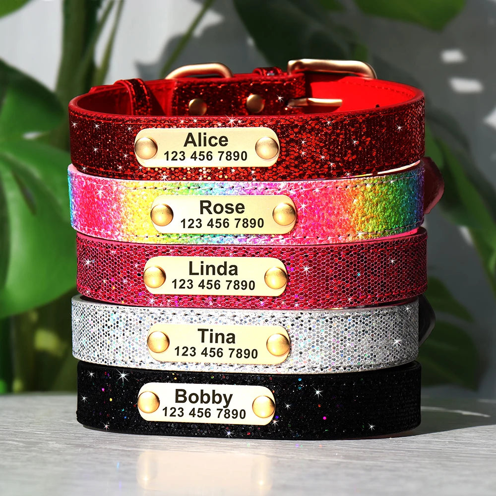 ✨ Personalized Bling Dog Collar – Sparkle, Style & Safety ✨