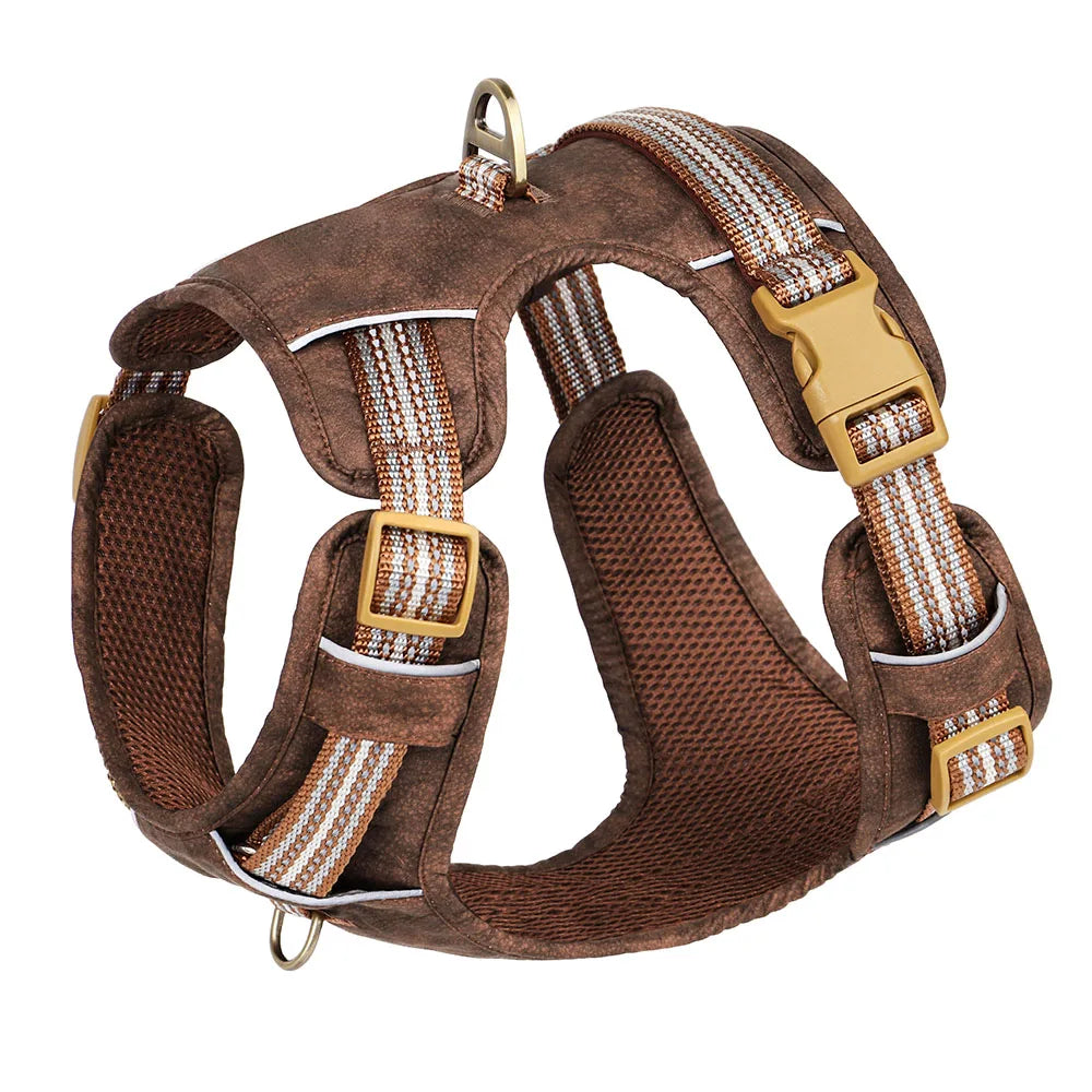 Waterproof Dog Harness – Reflective Nylon Harness Vest for Dogs