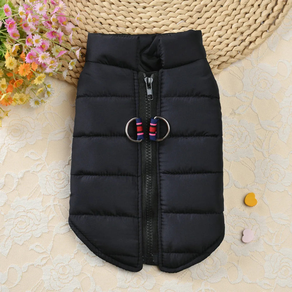 Warm Cotton Dog Vest – Winter Jacket for Small & Medium Dogs