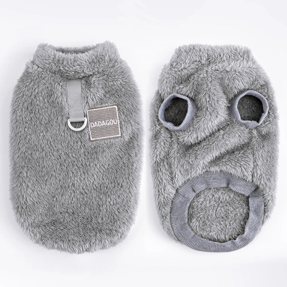 Warm Fur Dog Clothes – Soft Fleece Puppy Winter Sweater Jacket Coat for Small Dogs Chihuahua Yorkie
