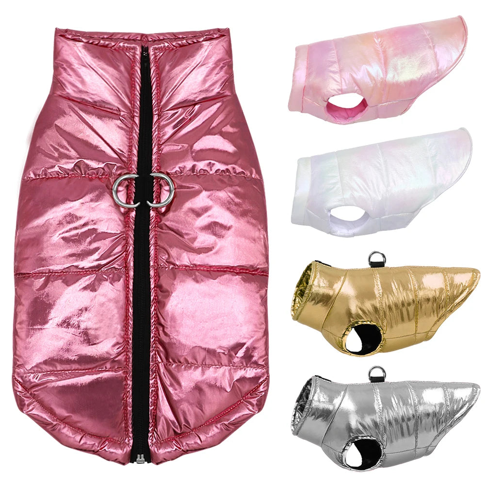 Waterproof Winter Dog Jacket – Quilted Puffer Vest for Small & Medium Dogs (Chihuahua, French Bulldog, Pug)