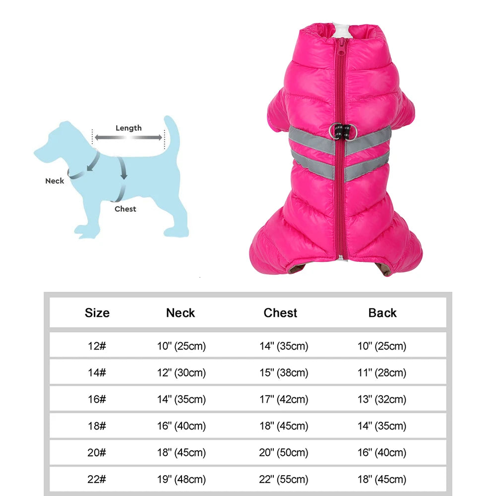 Warm Winter Dog Coat – Waterproof Jacket for Small & Medium Breeds