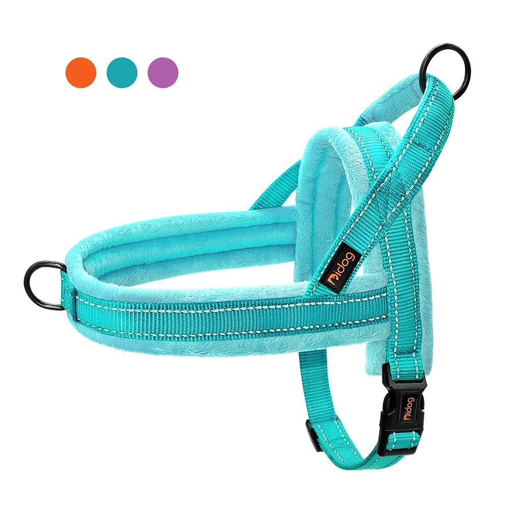 Reflective Nylon Padded Dog Harness Vest Adjustable Winter Warm Outdoor No Pull Small Medium Large Pet Puppy Harness Vest Perros