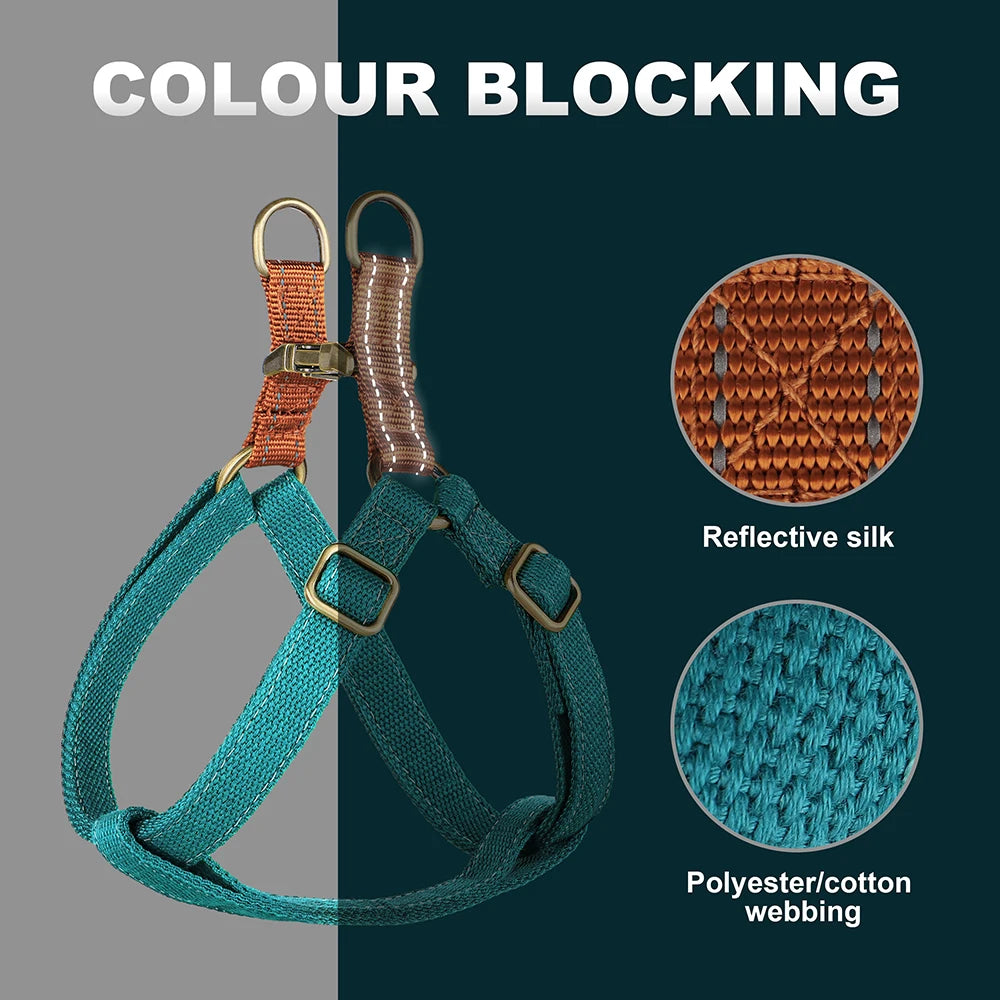 Mesh Nylon Dog Harness Puppy Cat Harness Vest Adjustable Walking Vests For Small Medium Dogs Chihuahua Pitubull Yorkshire