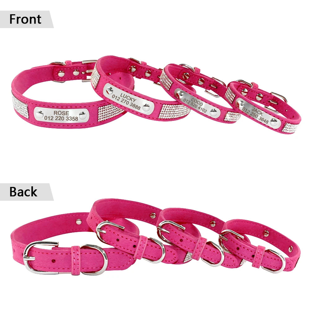 ✨ Personalized Bling Dog Collar – Sparkle, Style & Safety ✨