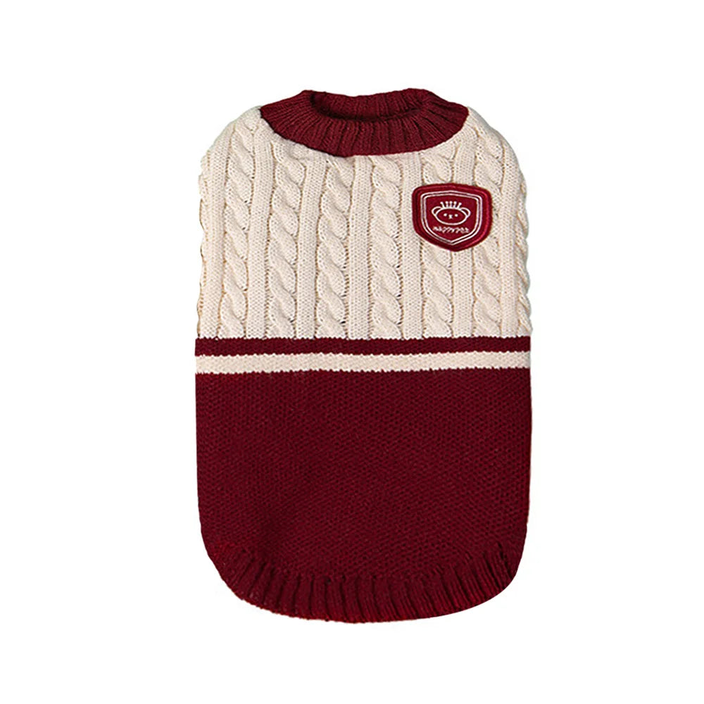 Fashion Puppy Sweater – Classic Warm Knit for Dogs & Cats