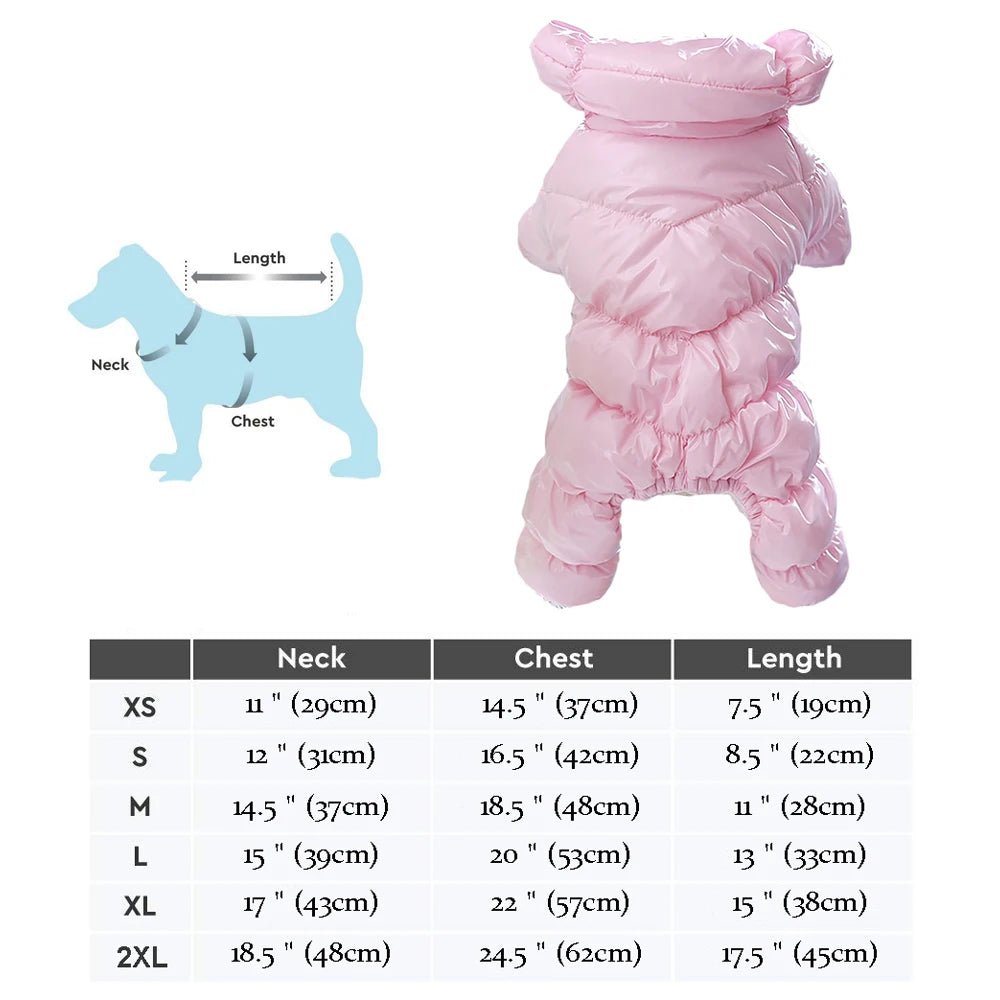 Warm Winter Dog Coat – Waterproof Jacket for Small & Medium Breeds