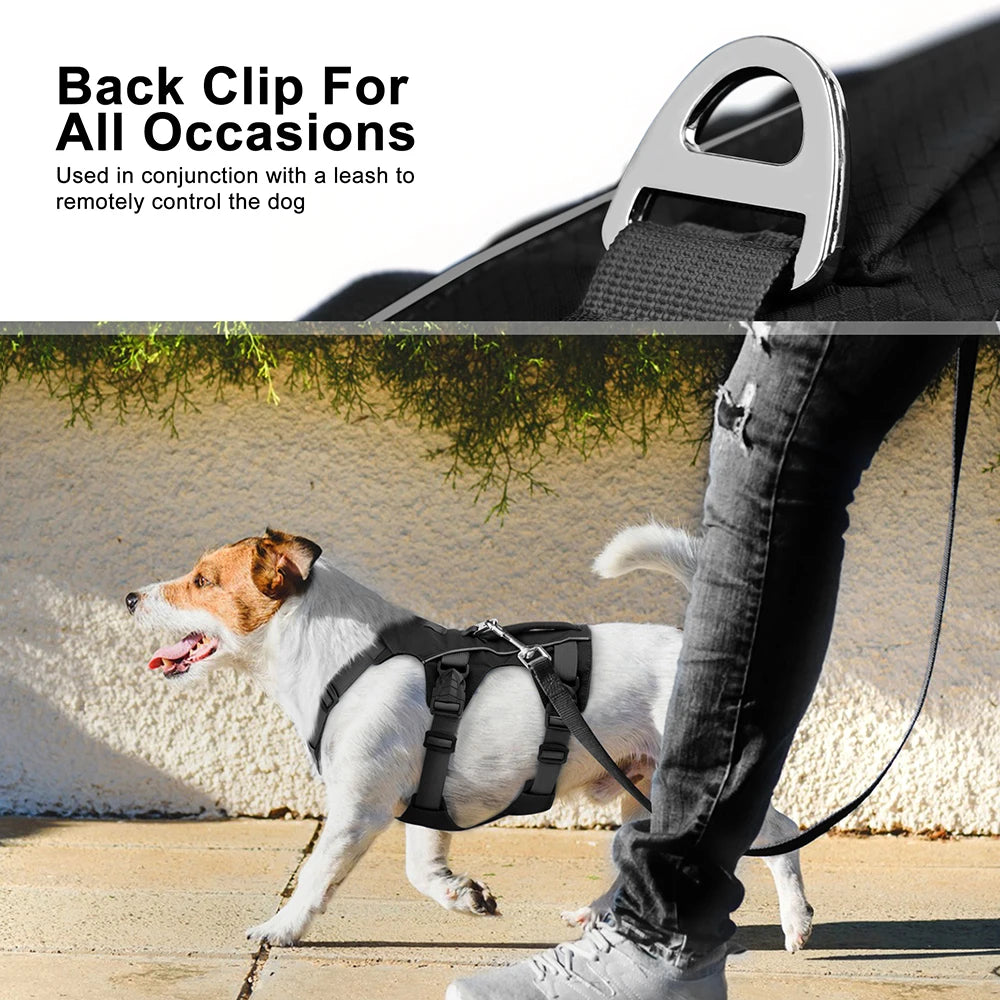 No Pull Dog Harness Reflective Waterproof Pet Harness Vest With Handle for Small Medium Large Dogs Walking Training Chest Straps