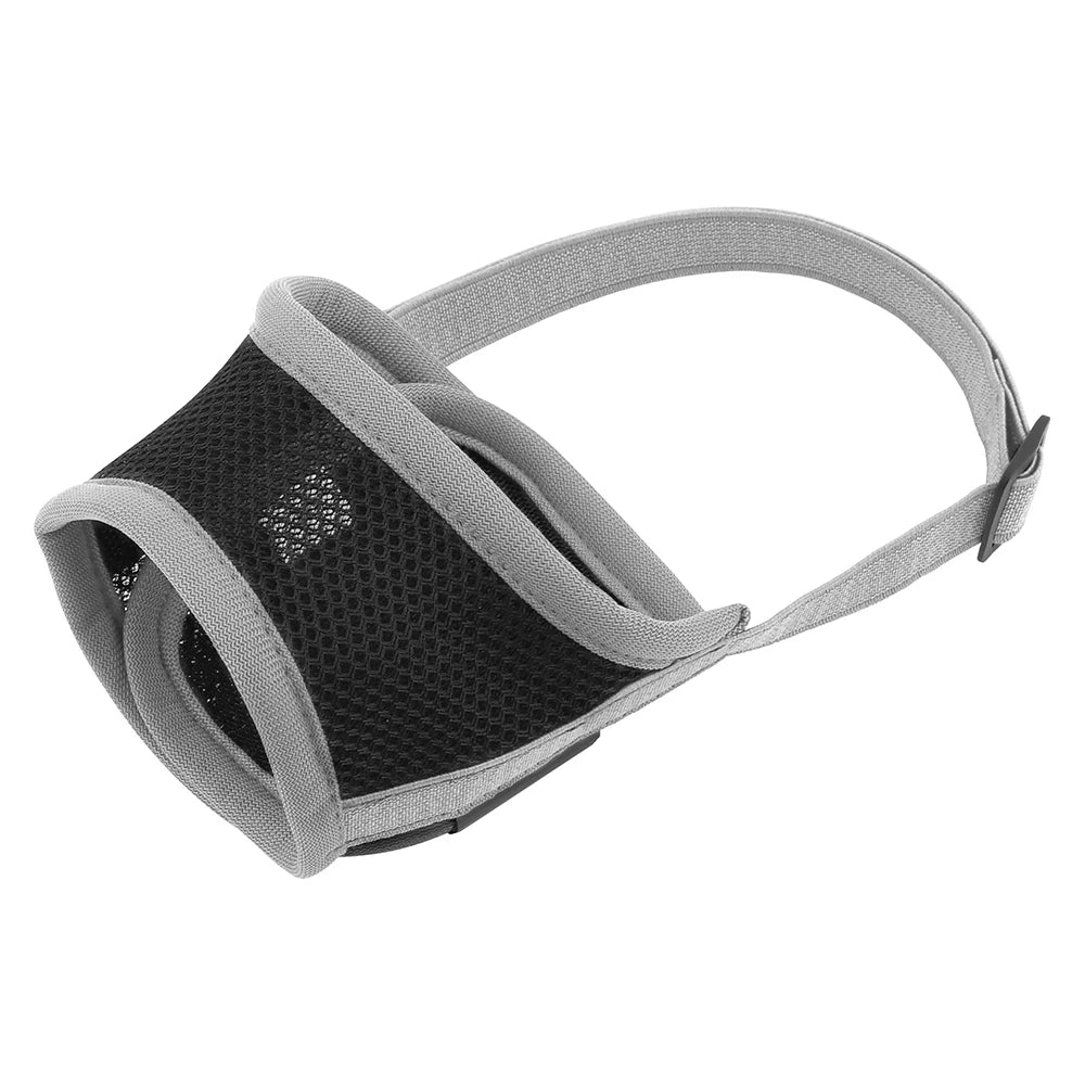 Adjustable Nylon Mesh Dog Muzzle – Soft Breathable Anti-Bark & Chew Training Muzzle for Small, Medium & Large Dogs