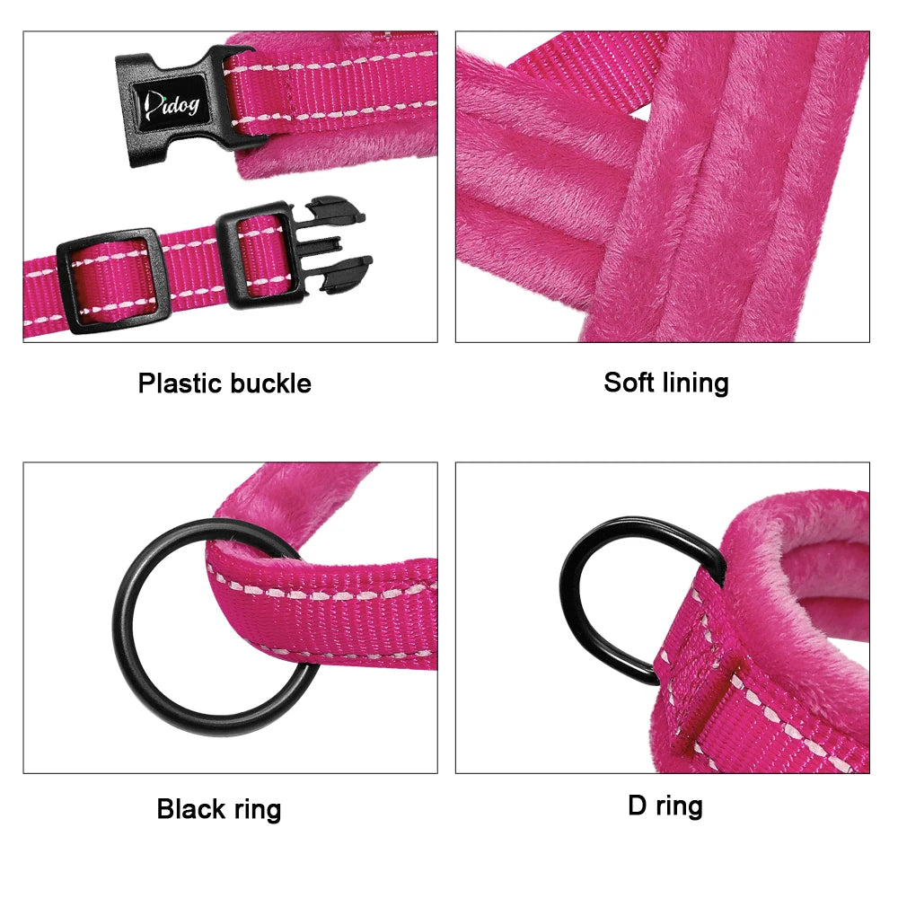 Soft Customized Dog Harness – Embroidered Nylon Padded Vest for Small, Medium & Large Dogs (Free Name & Phone Number)