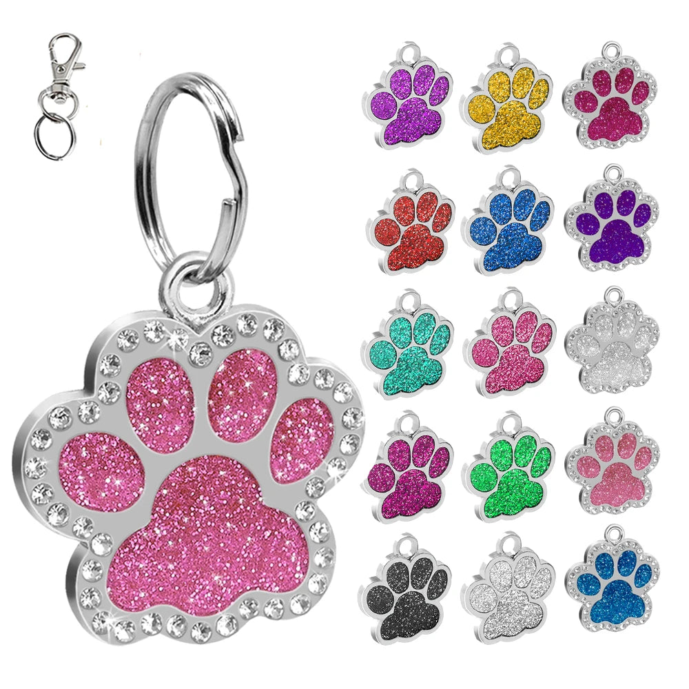 Personalized Dog & Cat ID Tag – Engraved Stainless Steel Pet Name & Address Tag