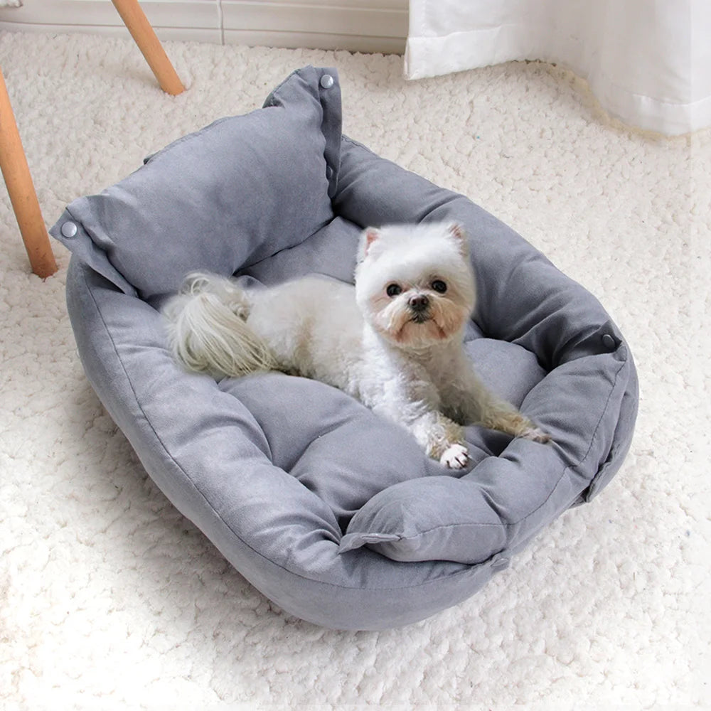 3-in-1 Warm Dog Bed & Sofa – Multifunctional Pet Cushion for Dogs & Cats (Small to Large Breeds)