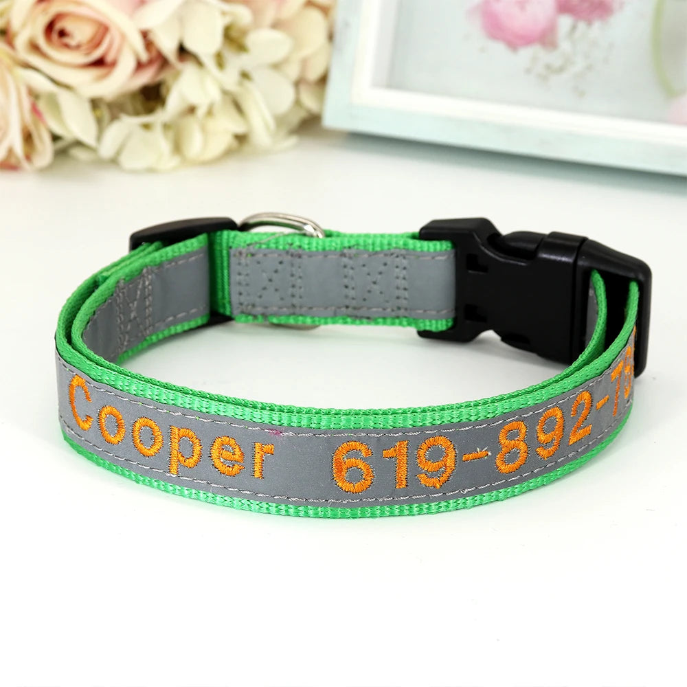 ✨ Personalized Dog Collar with Embroidered Name & Phone Number – Keep Your Pup Safe in Style!
