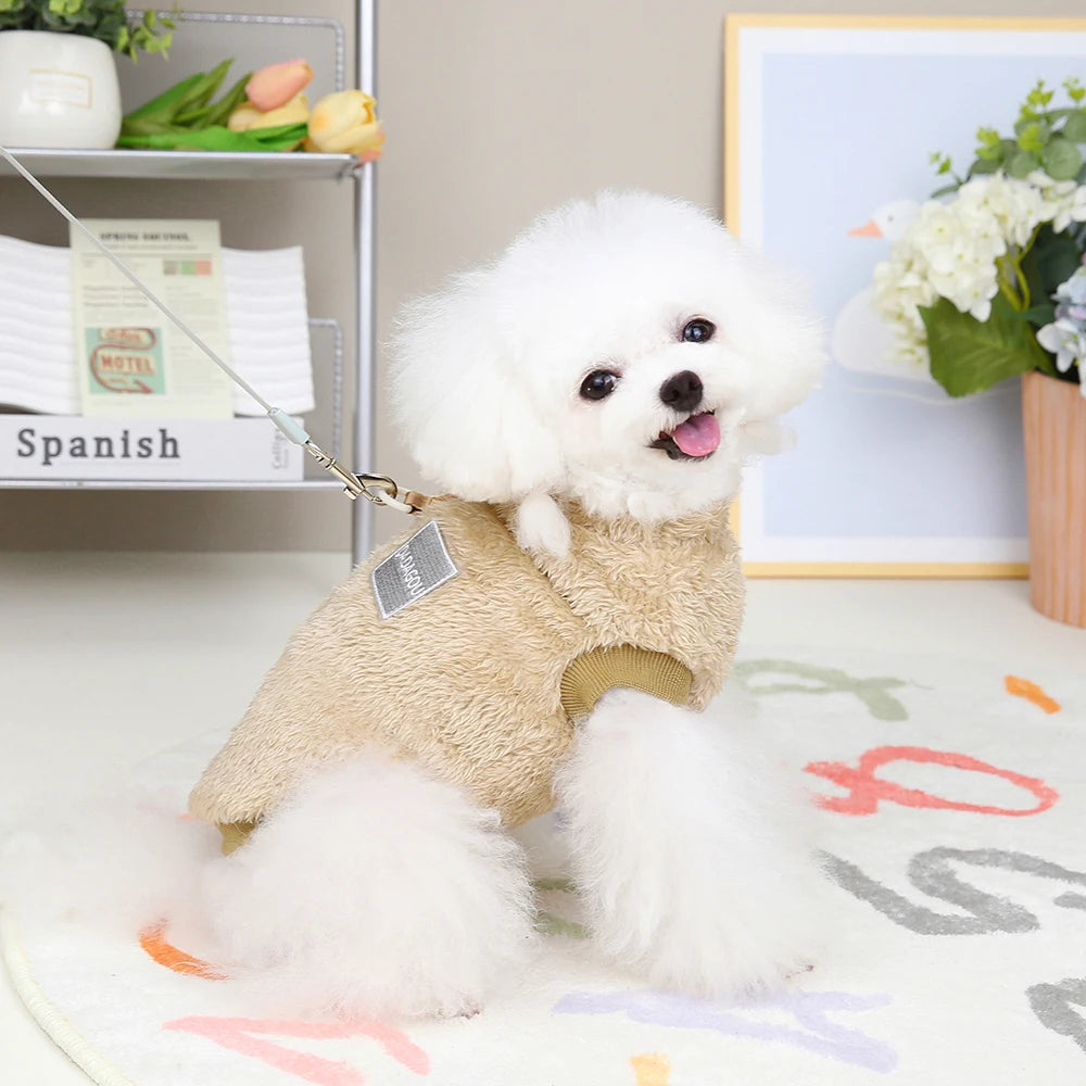 Warm Fur Dog Clothes – Soft Fleece Puppy Winter Sweater Jacket Coat for Small Dogs Chihuahua Yorkie
