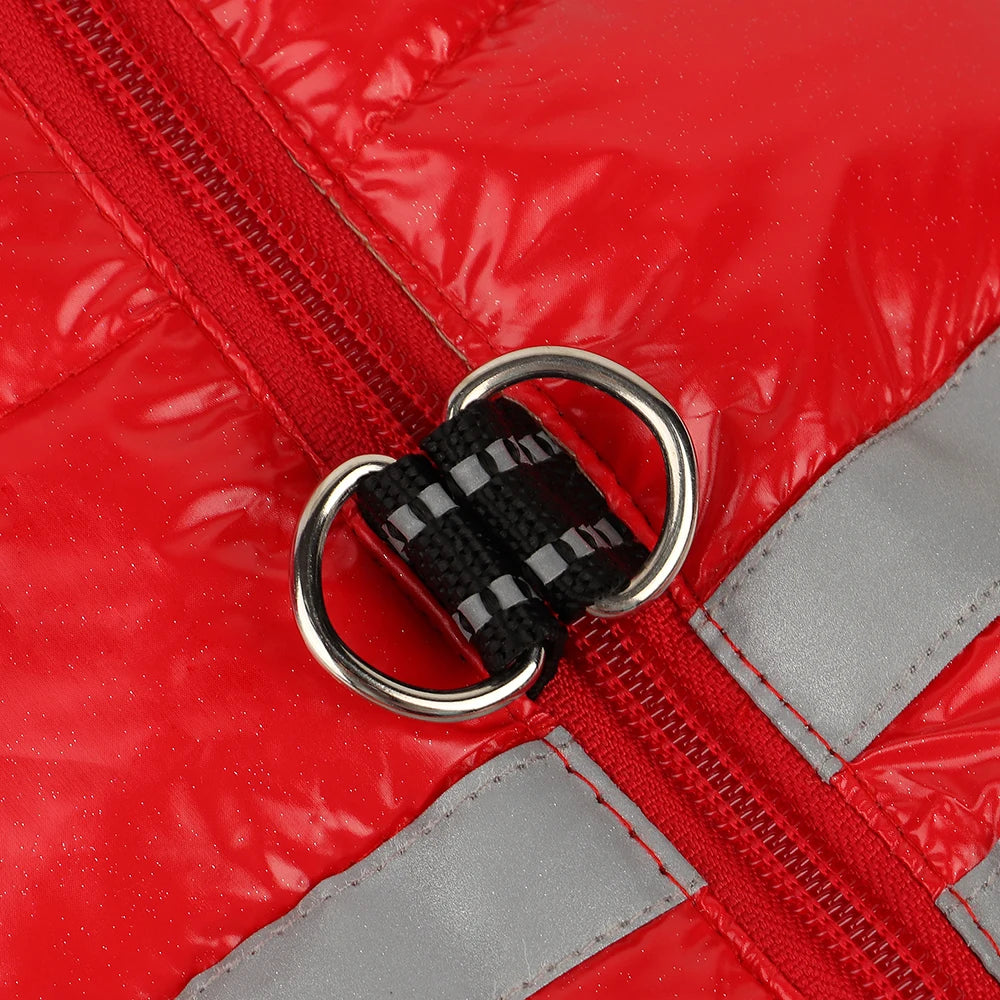 Thick Warm Waterproof Dog Jacket – Winter Coat with Reflective Strips