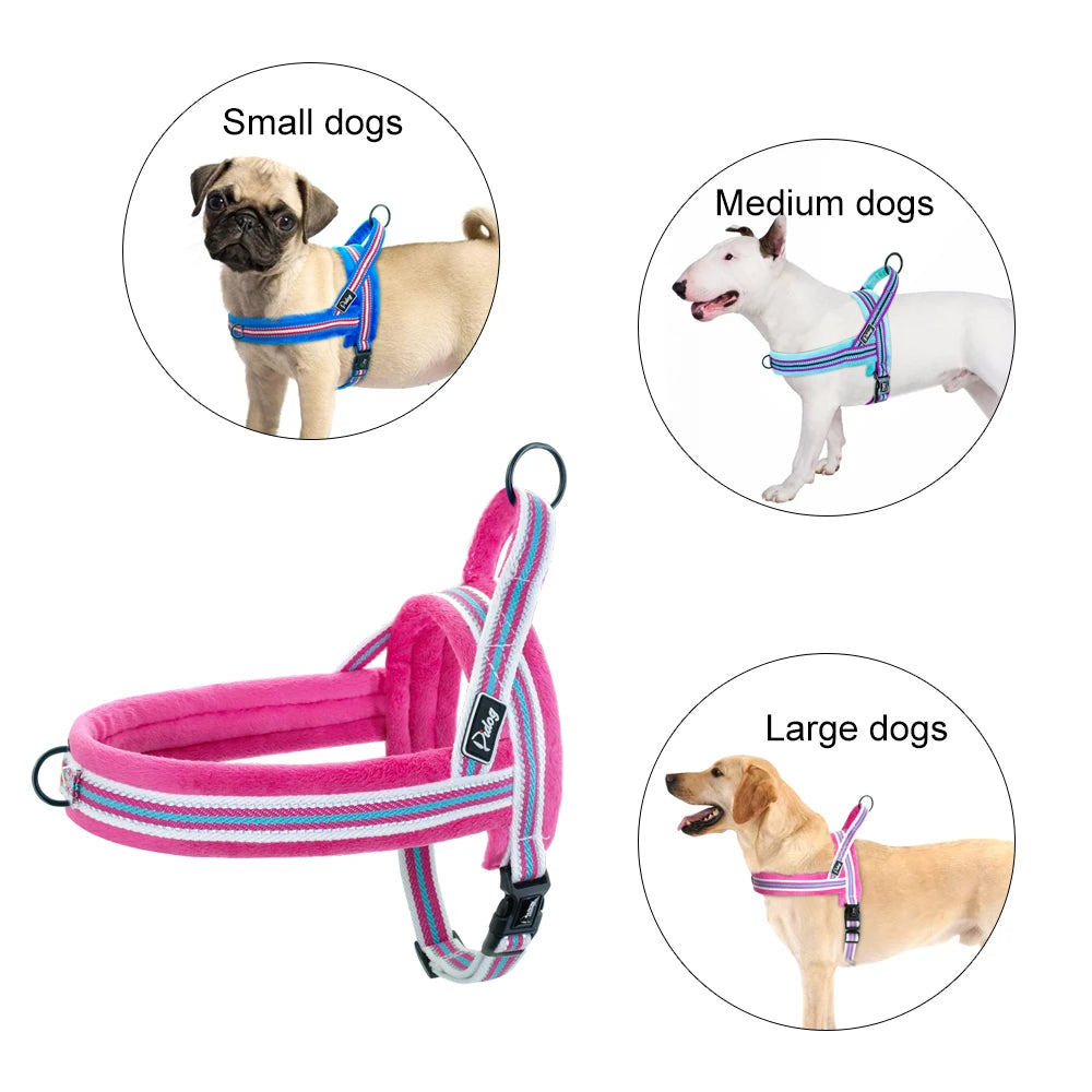No-Pull Reflective Dog Harness – Adjustable Soft Padded Vest for Small, Medium & Large Dogs