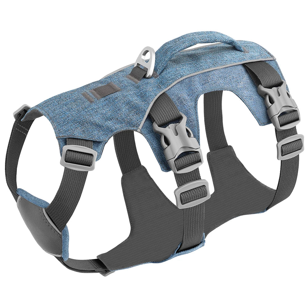 Reflective Dog Harness Adjustable Dog Harnesses Vest With Handle Durable Pet Training Walking Vest for Small Medium Large Dogs
