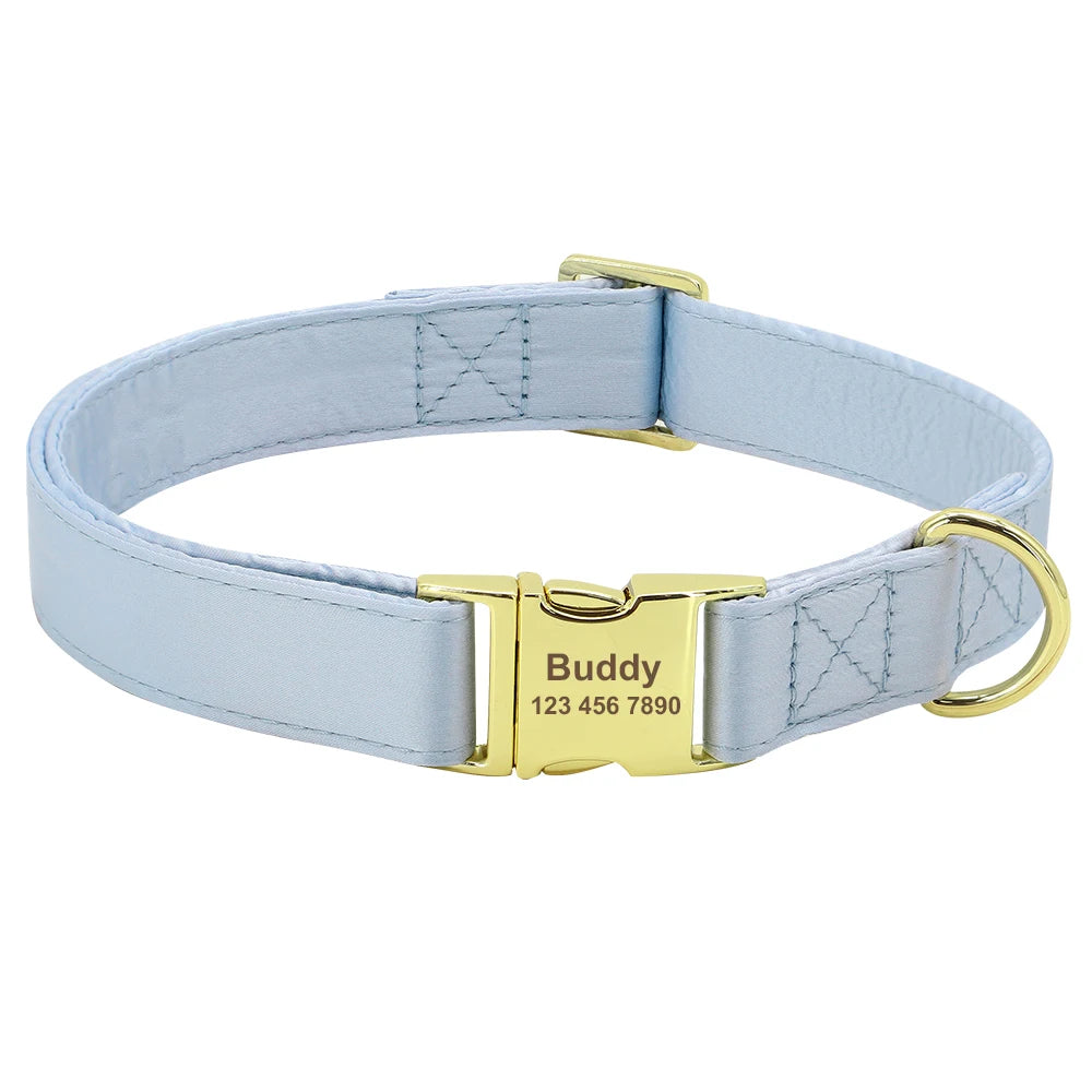 Engraved Dog Collar – Personalized ID Tag for Dogs & Cats (XS–L)