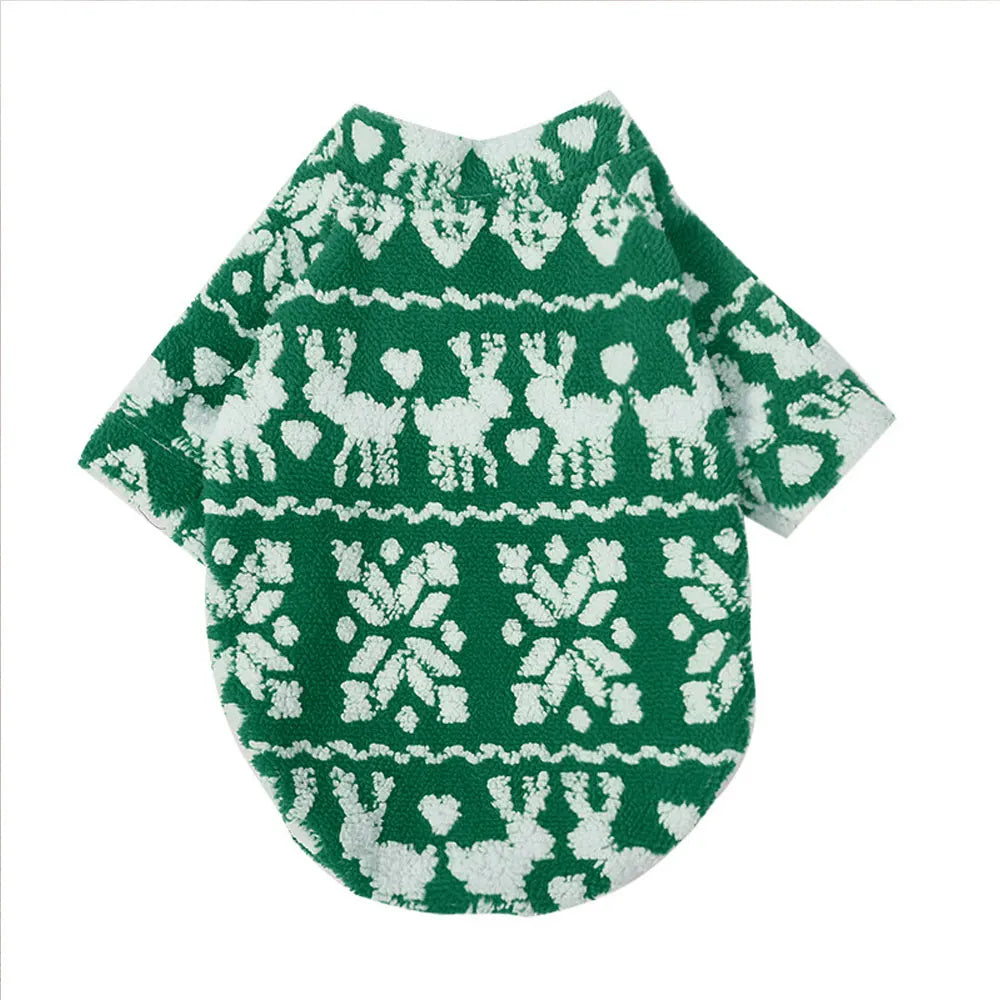 Christmas Dog Clothes – Soft Fleece Vest for Dogs & Cats