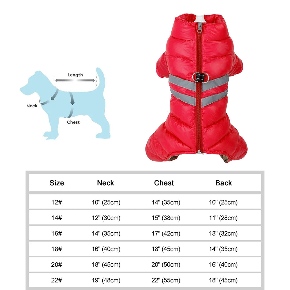 Warm Winter Dog Coat – Waterproof Jacket for Small & Medium Breeds