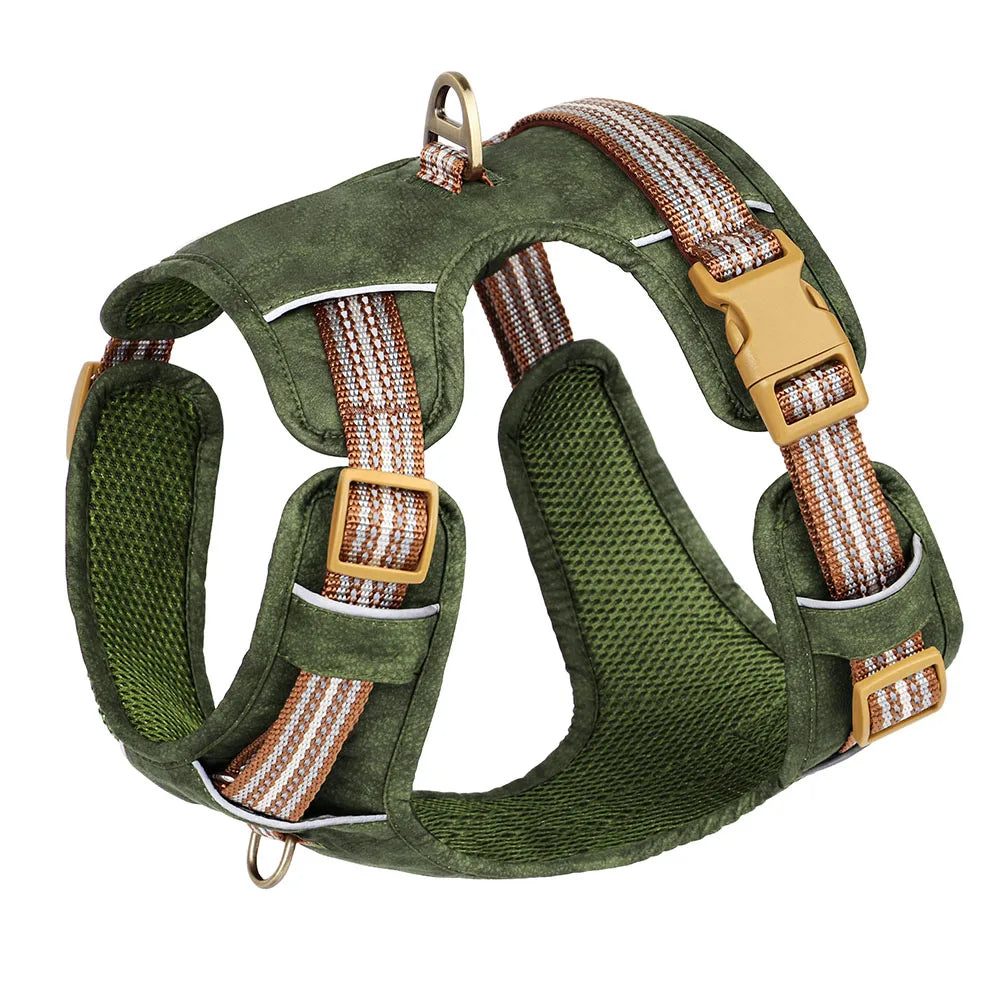 Waterproof Dog Harness – Reflective Nylon Harness Vest for Dogs