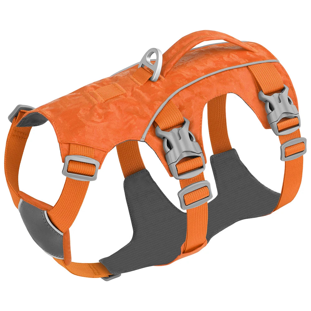 Durable Large Dog Harness – Reflective Nylon Dog Vest with Handle for Medium & Large Dogs (Walking & Training)