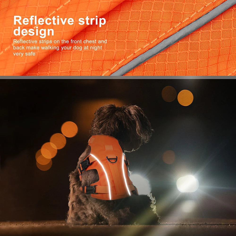 No Pull Dog Harness Reflective Waterproof Pet Harness Vest With Handle for Small Medium Large Dogs Walking Training Chest Straps