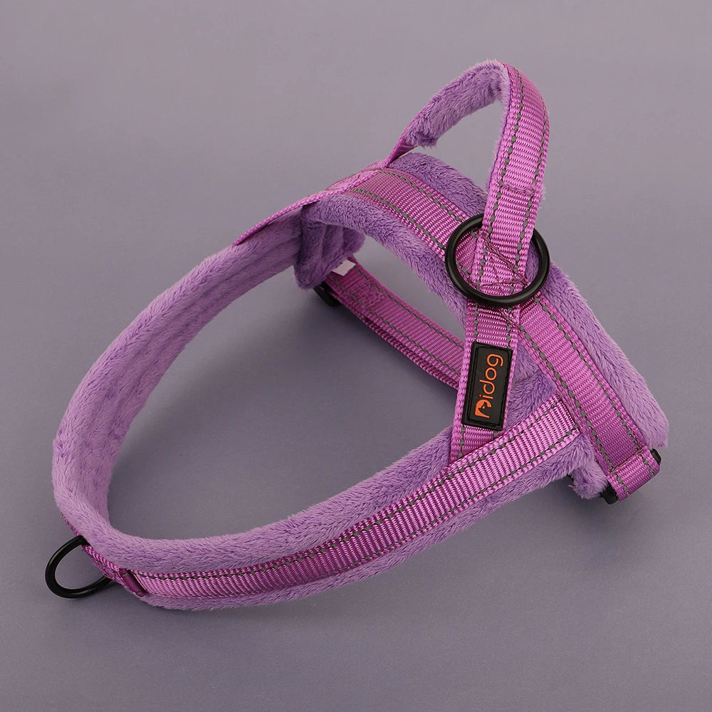 Reflective Nylon Padded Dog Harness Vest Adjustable Winter Warm Outdoor No Pull Small Medium Large Pet Puppy Harness Vest Perros