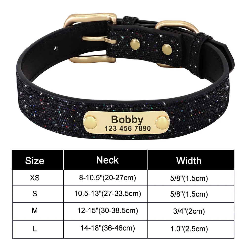 ✨ Personalized Bling Dog Collar – Sparkle, Style & Safety ✨