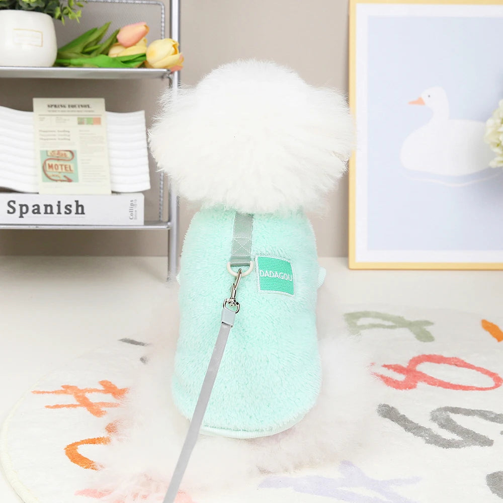 Warm Fur Dog Clothes – Soft Fleece Puppy Winter Sweater Jacket Coat for Small Dogs Chihuahua Yorkie