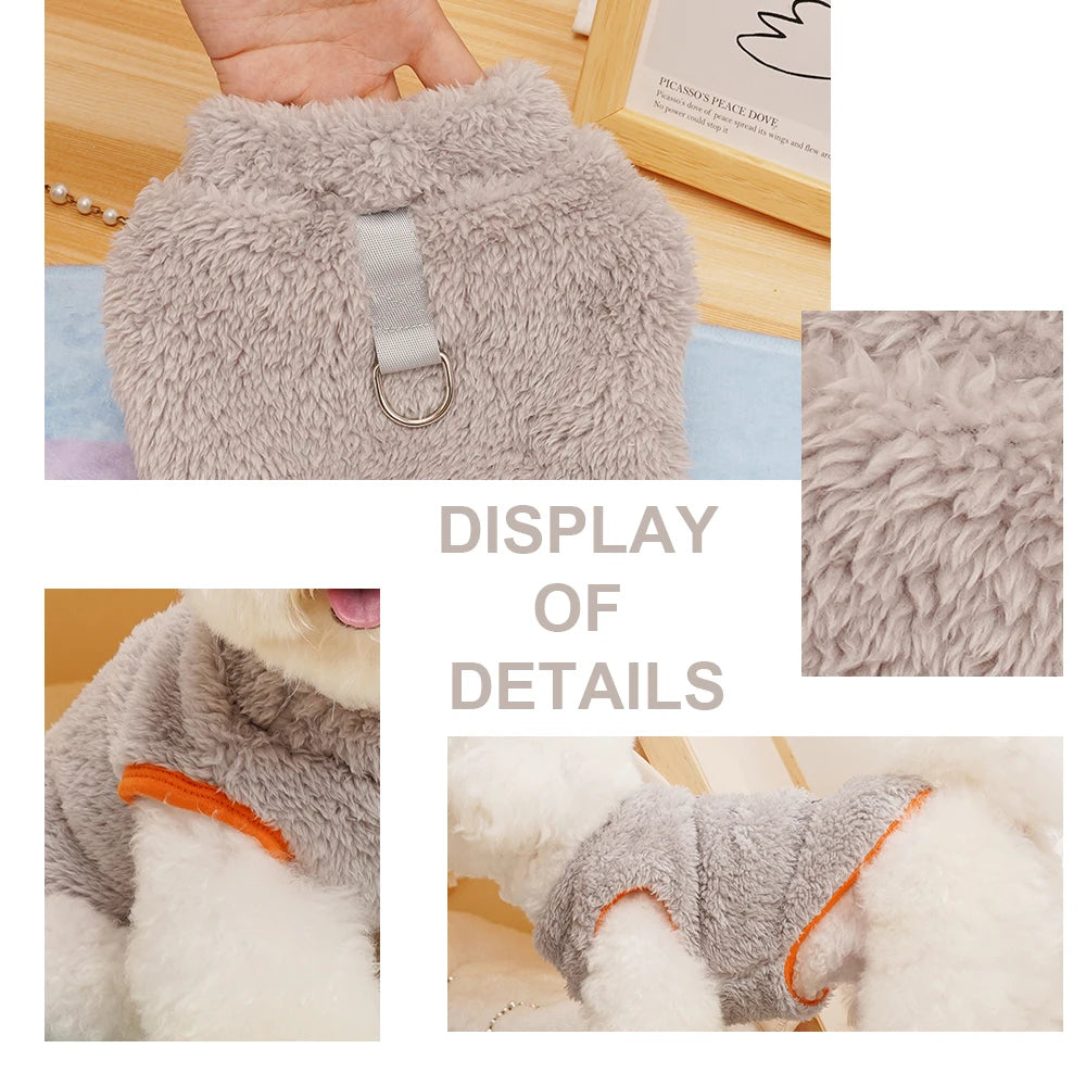 Soft Fur Dog Vest – Cozy Winter Fleece Jacket for Small Dogs