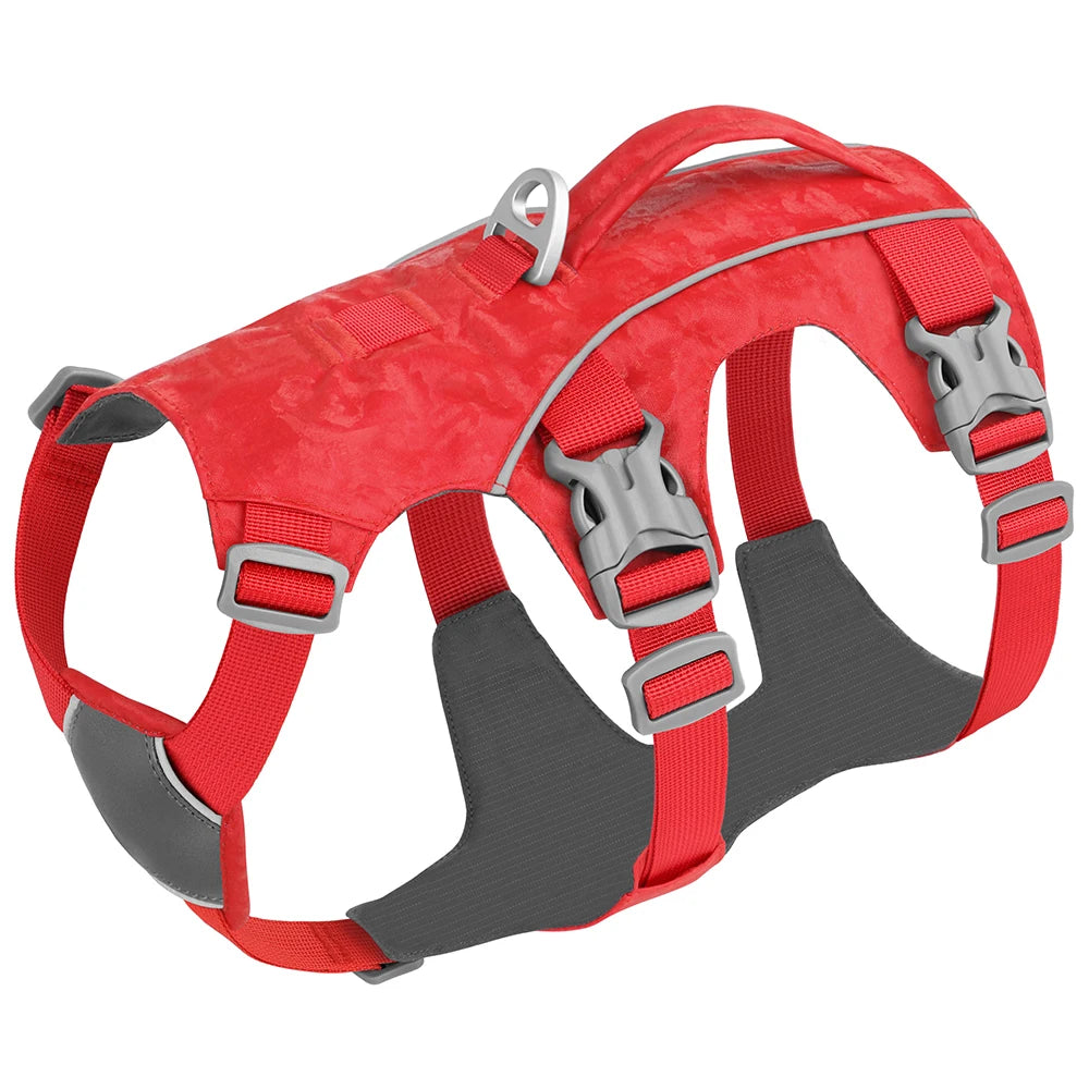 Durable Large Dog Harness – Reflective Nylon Dog Vest with Handle for Medium & Large Dogs (Walking & Training)