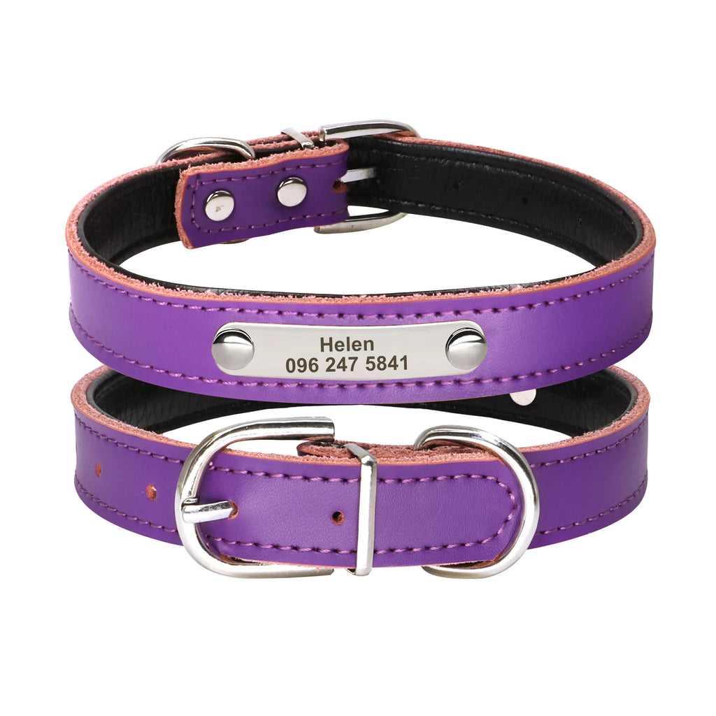 Cool Spiked Studded Leather Dog Collar – Durable Strong Collar for Medium & Large Dogs (Pitbull, Bulldog, Boxer)