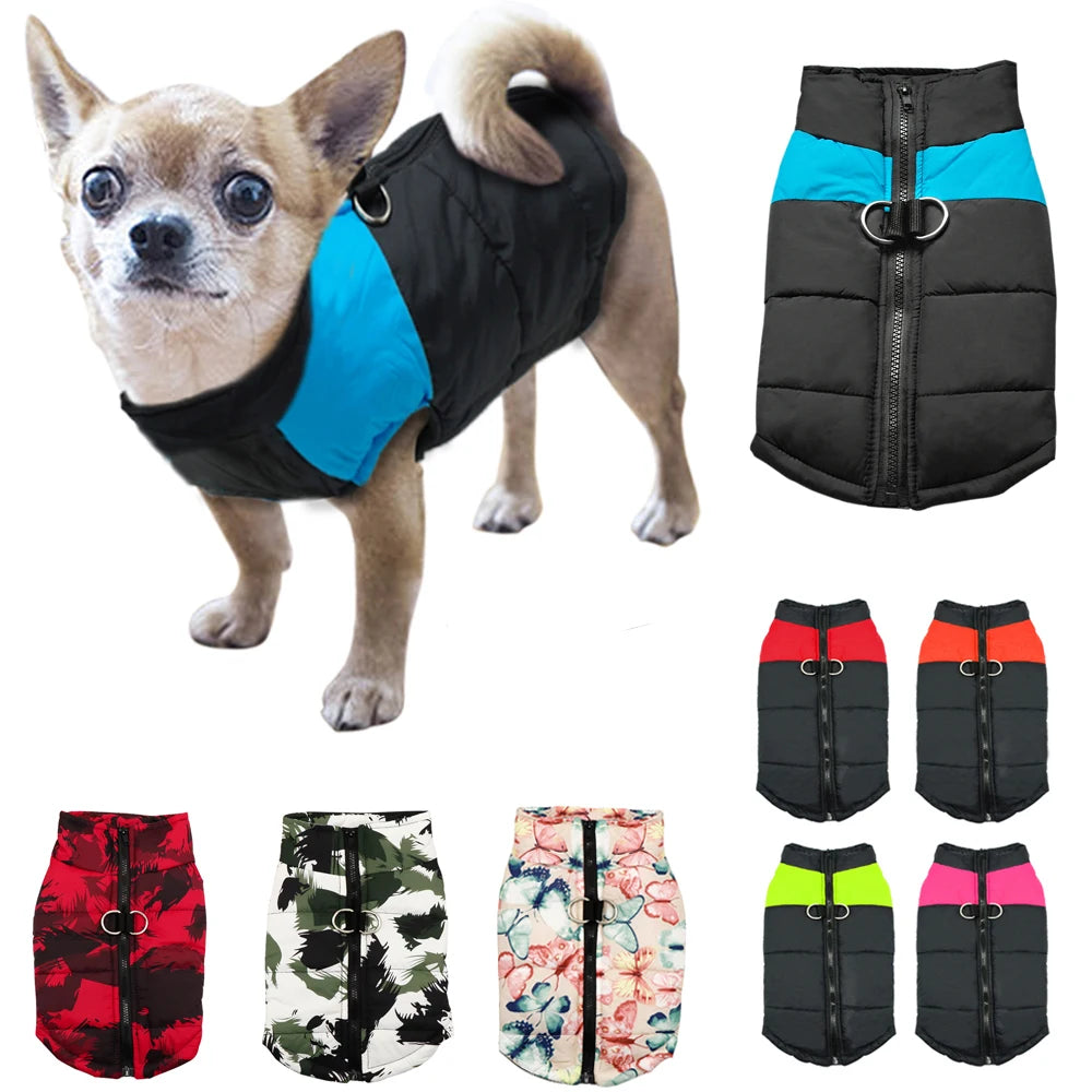 Waterproof Dog Coat with Hood – Warm Winter Jacket for Small, Medium & Large Dogs