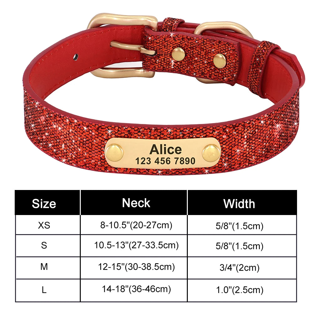 ✨ Personalized Bling Dog Collar – Sparkle, Style & Safety ✨