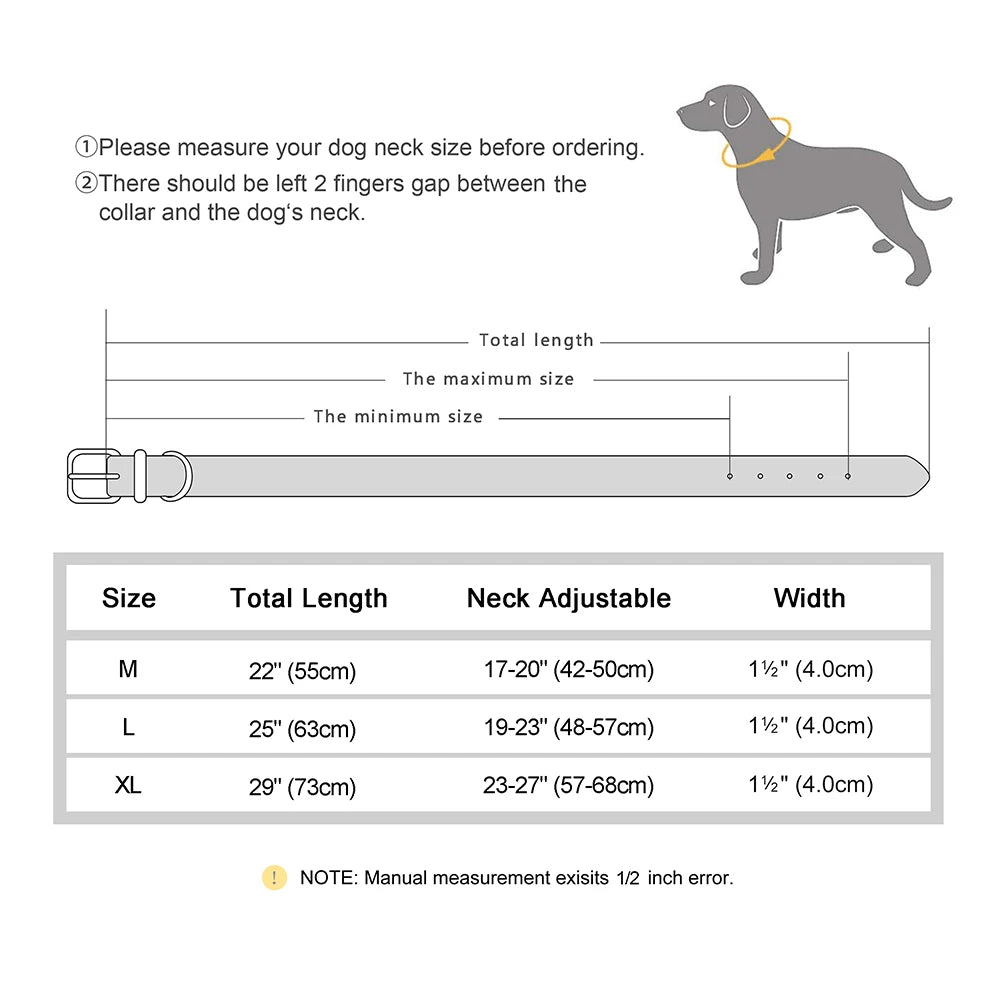Custom Military Dog Collar – Personalized Tactical Nylon Collar | Adjustable for Medium & Large Dogs (German Shepherd, Labrador, Retriever)